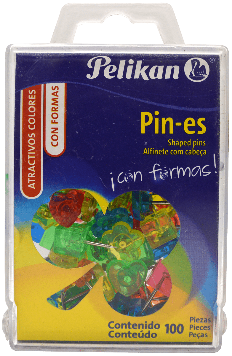 Imagen de PELIKAN PINES C/FORMAS C/100 PZAS