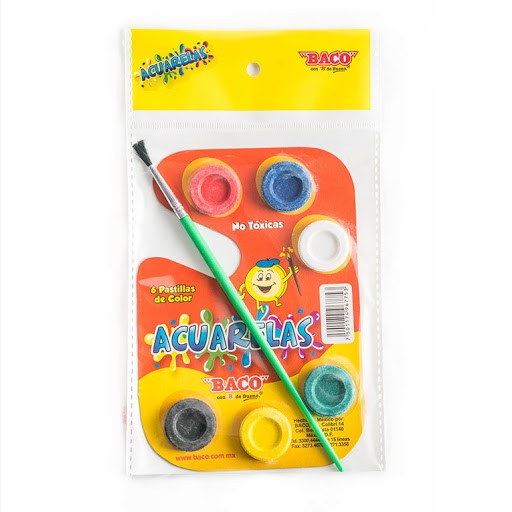 Imagen de BACO(100) ACUARELA C/6  AC001