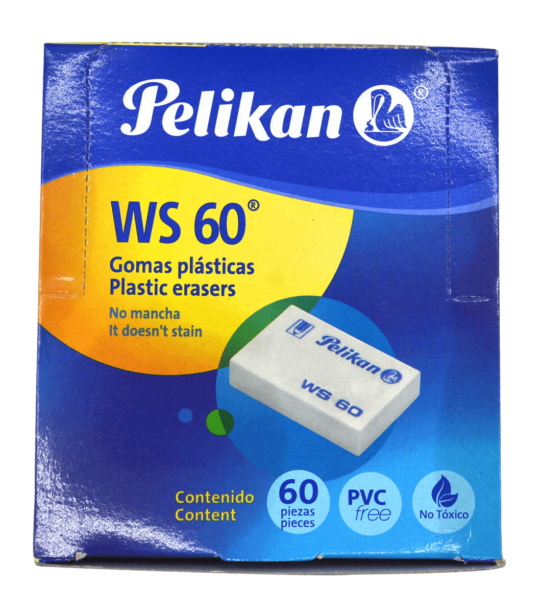 Imagen de PELIKAN(18) BORRADOR WS60 C/60PZS (06140400)