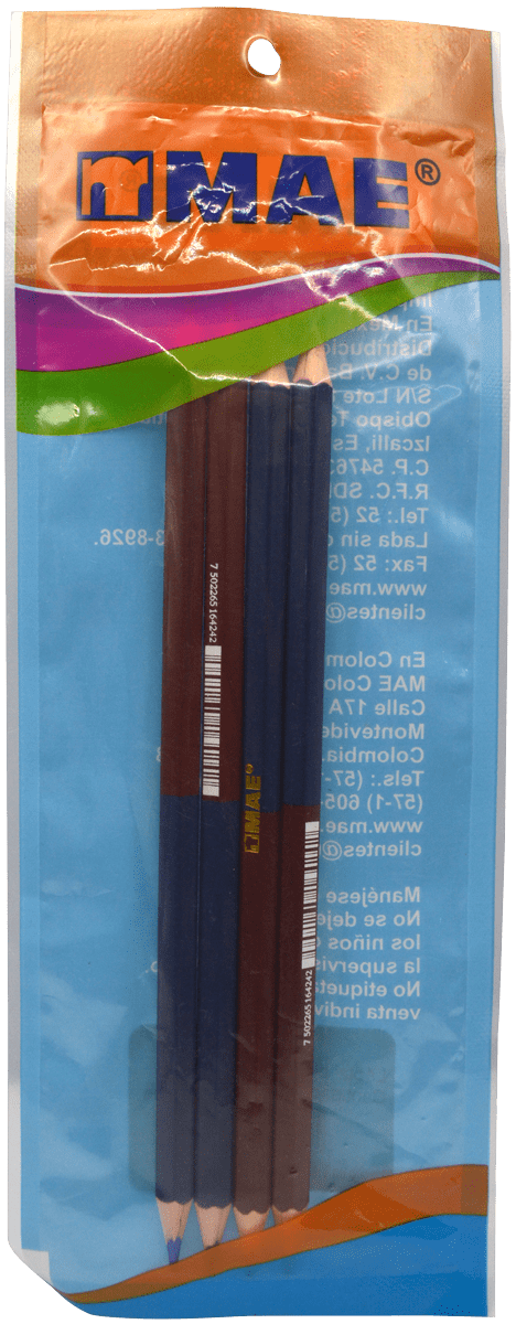 Imagen de MAE(1) BICOLOR BEM-10/4B HEXAGONAL BOLSA C/4 PZS