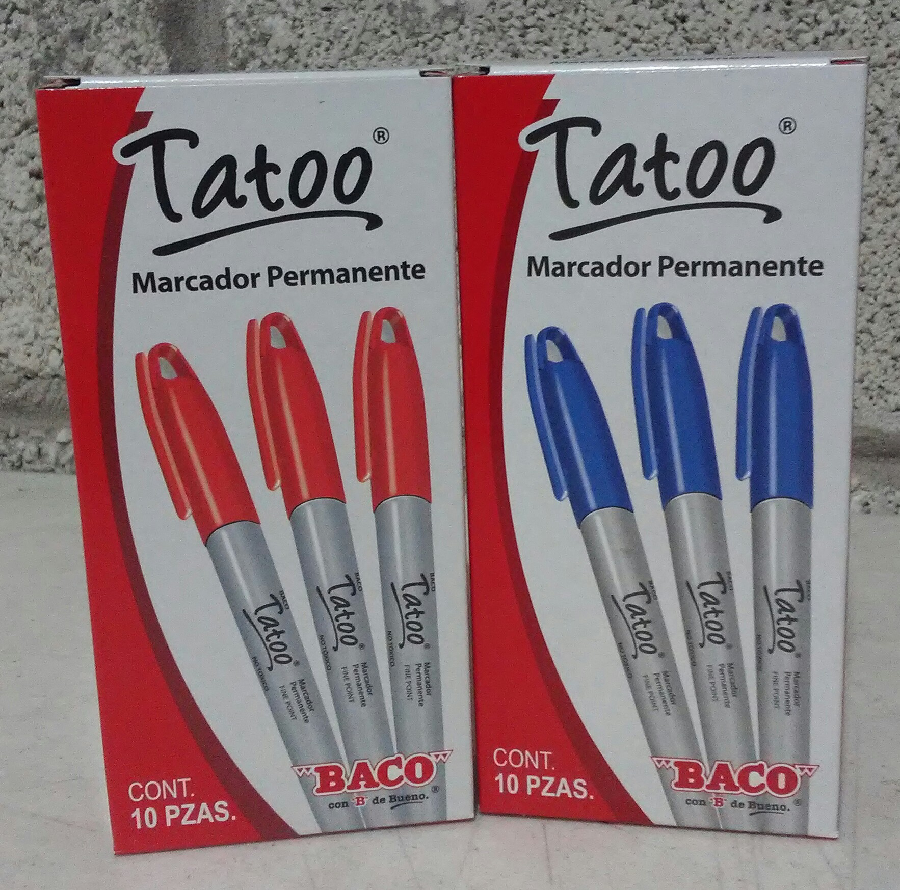 Imagen de BACO MARCADOR TATOO P/F C/10 PZS (MR)