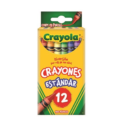 Imagen de CRAYOLA(1) CRAYON ESTANDAR C/12 REDONDO (523012M007/523012M008)