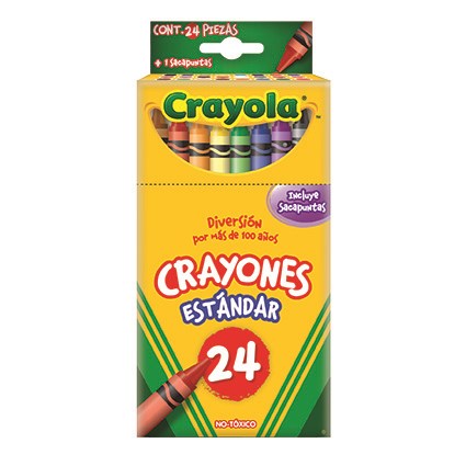 Imagen de CRAYOLA(1) CRAYONES C/24 REDONDO ESTANDAR (523024M008)