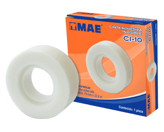 Imagen de MAE(288) CINTA CI-10 INVISIBLE 19MMX33M (MCI-10)