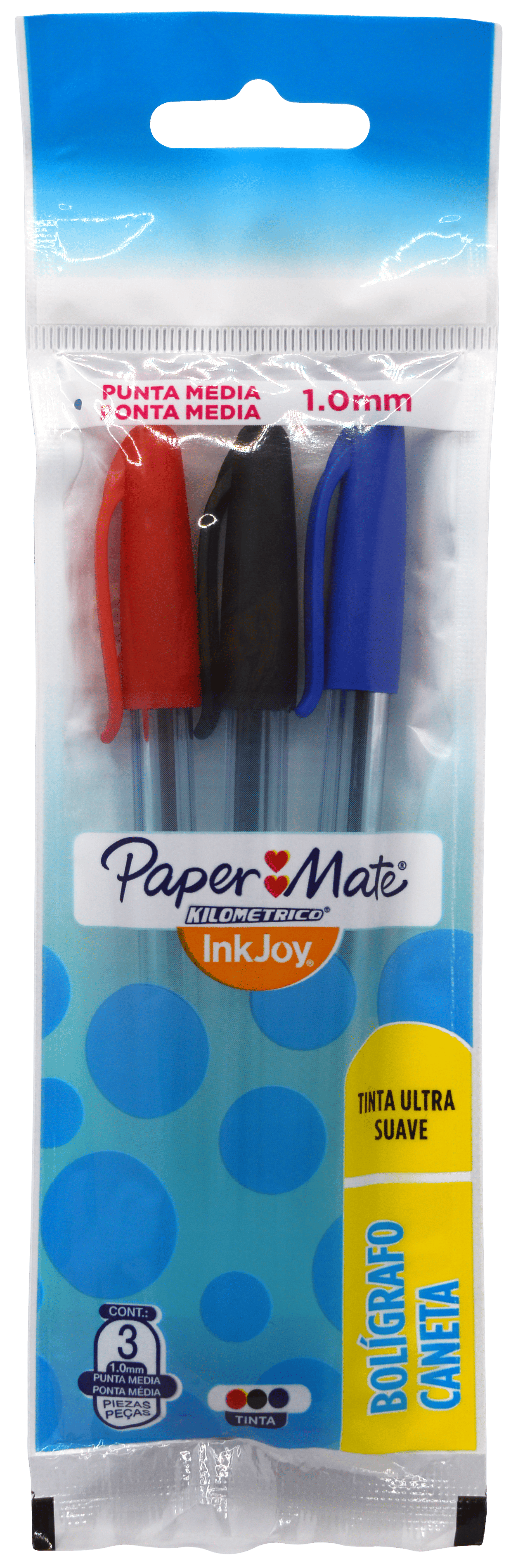 Imagen de PAPERMATE(1) BOLIG KM C/3 INKJOY 100ST BOLSA (LA8227)