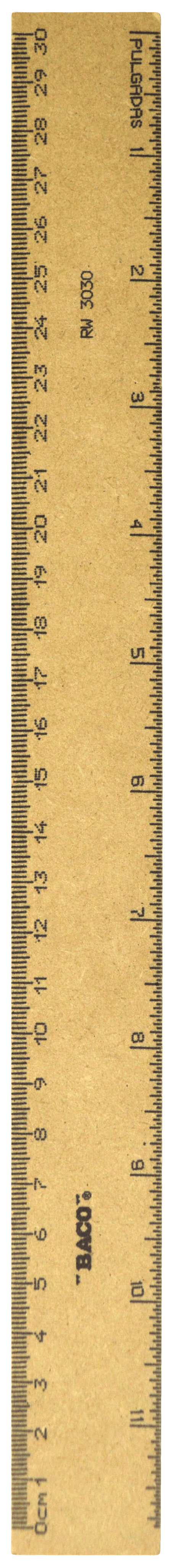 Imagen de BACO(25) REGLA MADERA 30CM RW-30 (RG013)